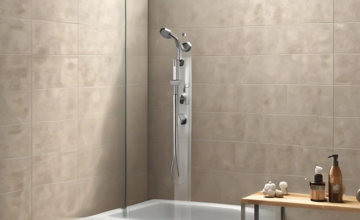 proper placement for shower body sprays