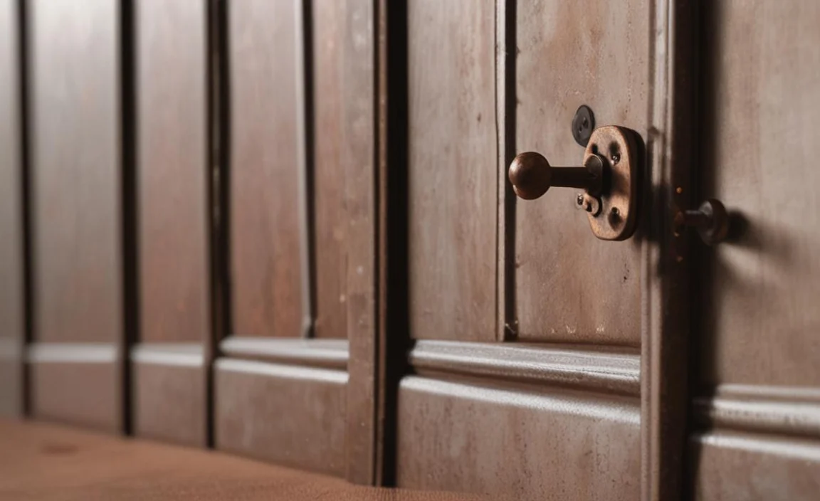 removing rust from old metal cabinet hinges
