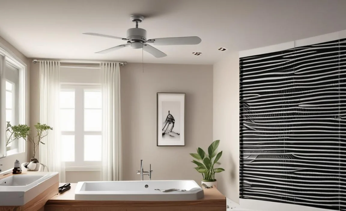 replacing a bathroom exhaust fan with a ceiling fan