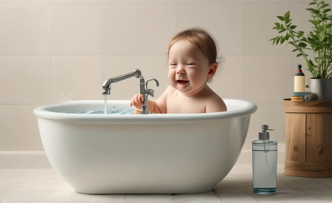 safe water temperatures for baby shower bath