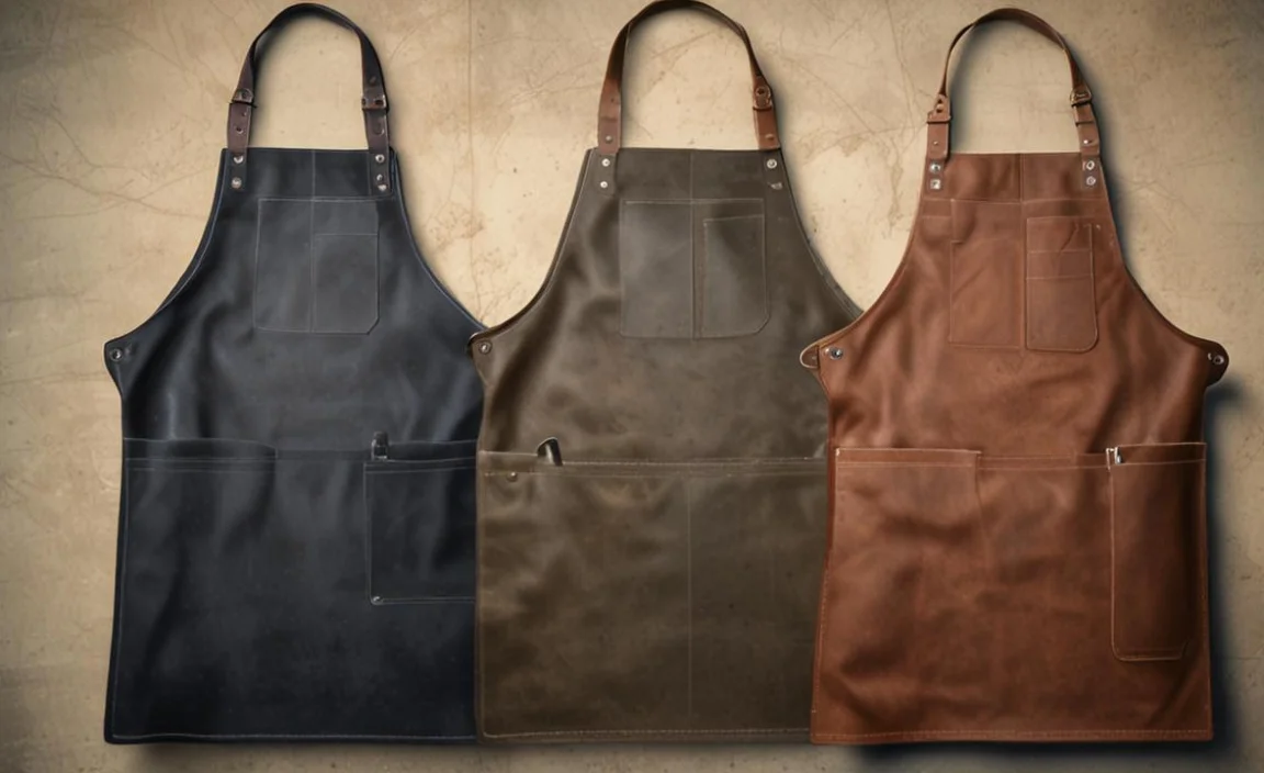 shop apron waxed canvas vs leather for welding