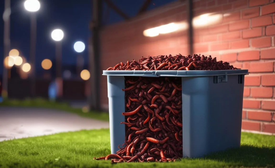Signs of Worms Escaping Their Home