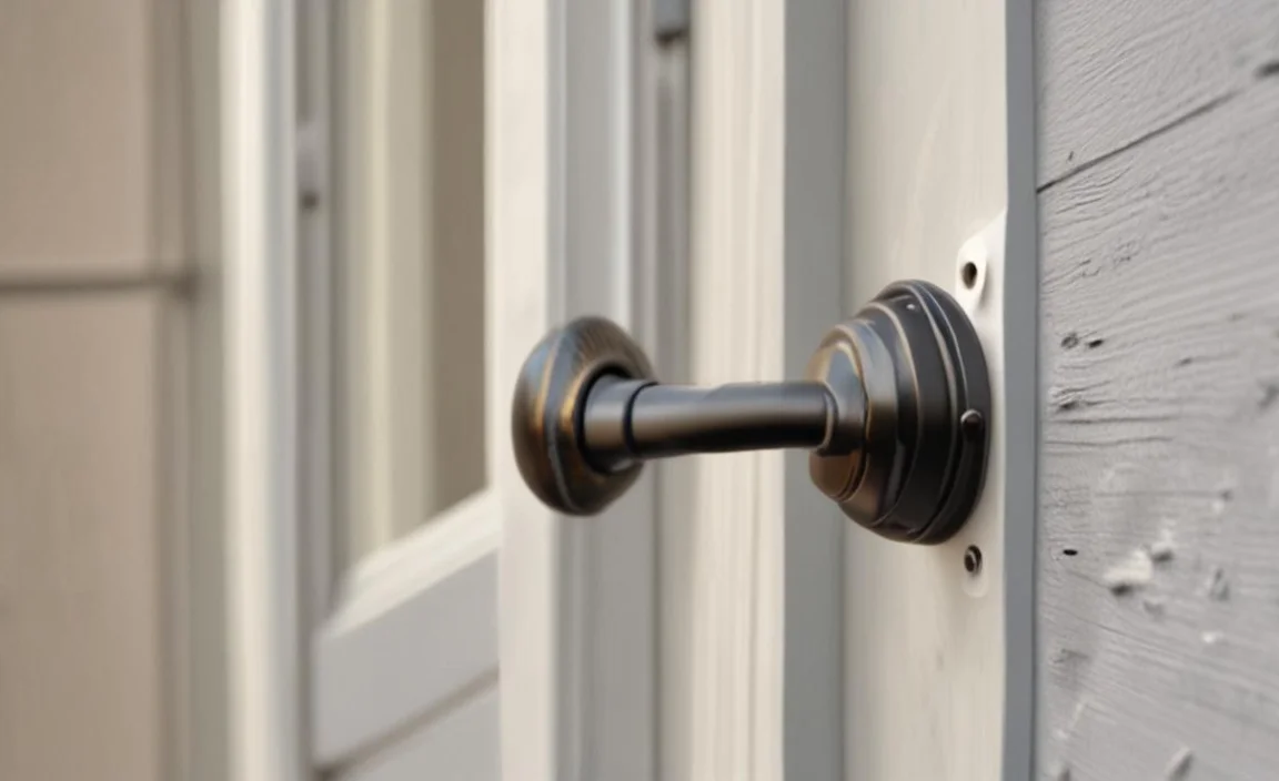 Simple Fixes for a Stuck Storm Door Handle Button
