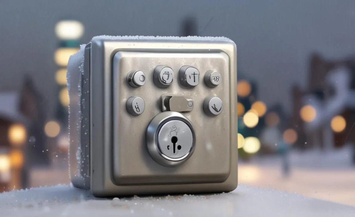smart lock keypad not responding in freezing rain