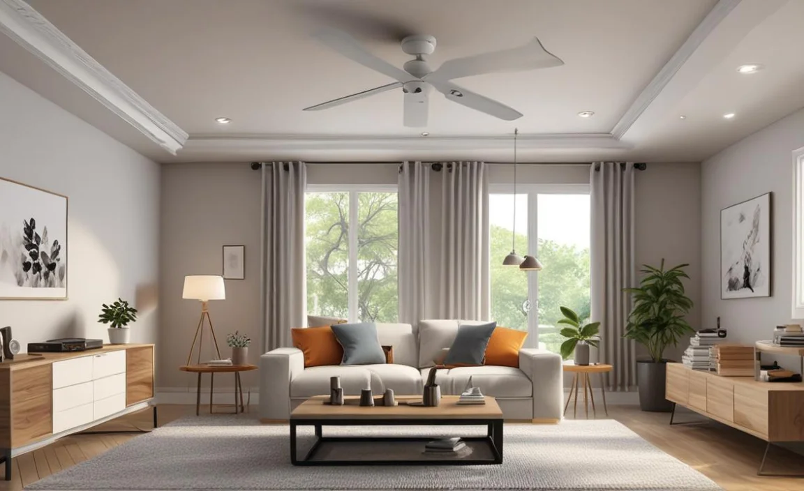 standard ceiling fan height from floor for safety