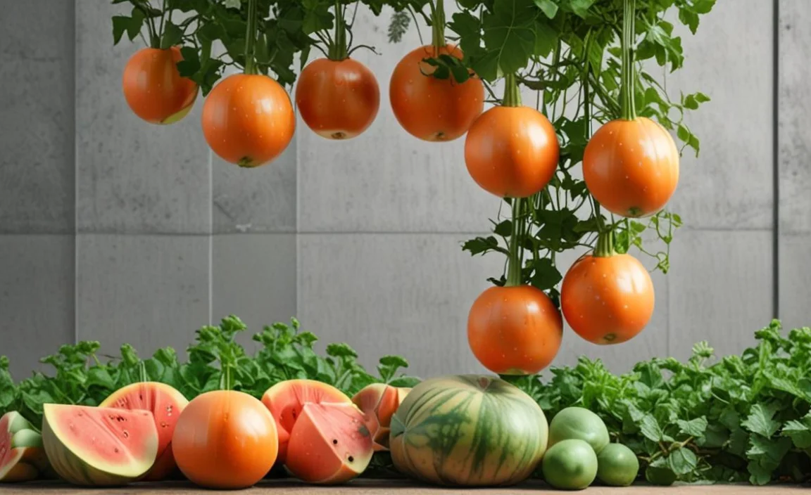Table of Melon Varieties for Vertical Gardening