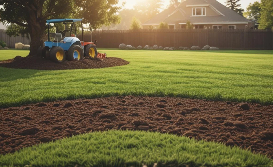 top dressing lawns with sifted compost