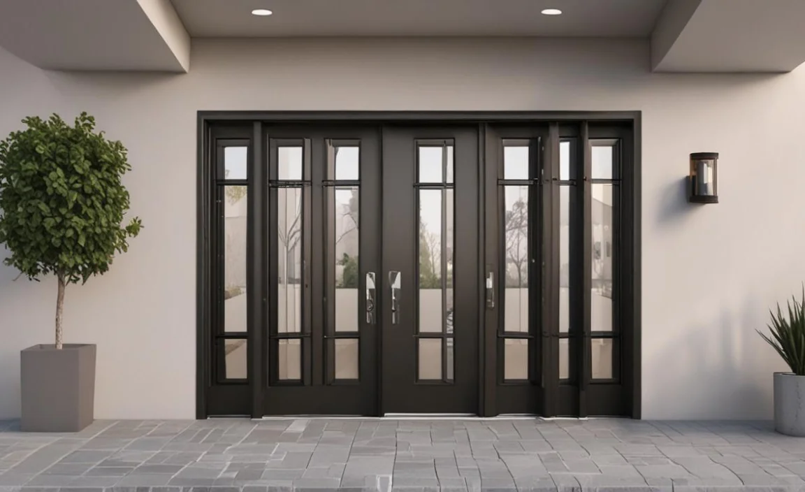 tubular handlesets for double front doors