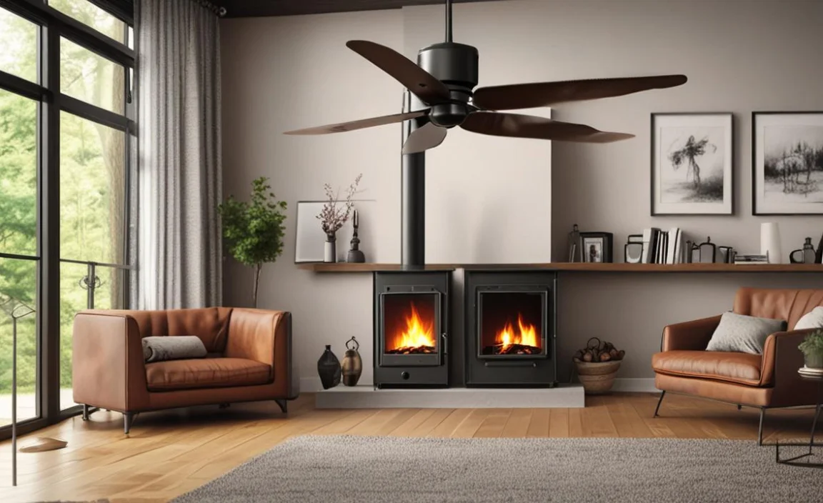 Using a Ceiling Fan with Wood Stoves