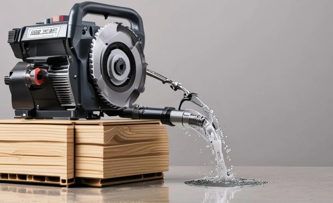 wet tile saw water pump not working