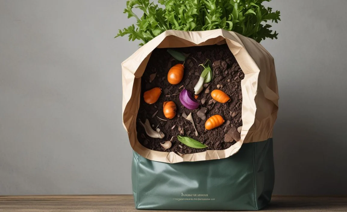 1. Fabric Compost Bags (Breathable Grow Bags)