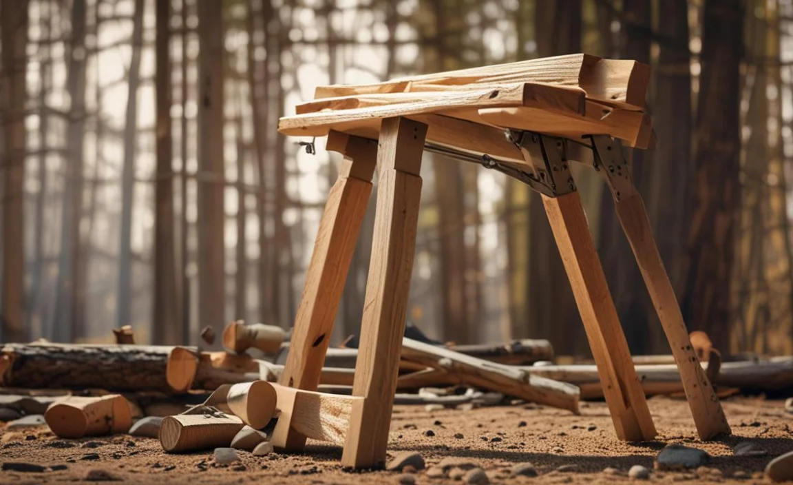 1.Cut Two Pieces Of Lumber To Fit The Sawhorse