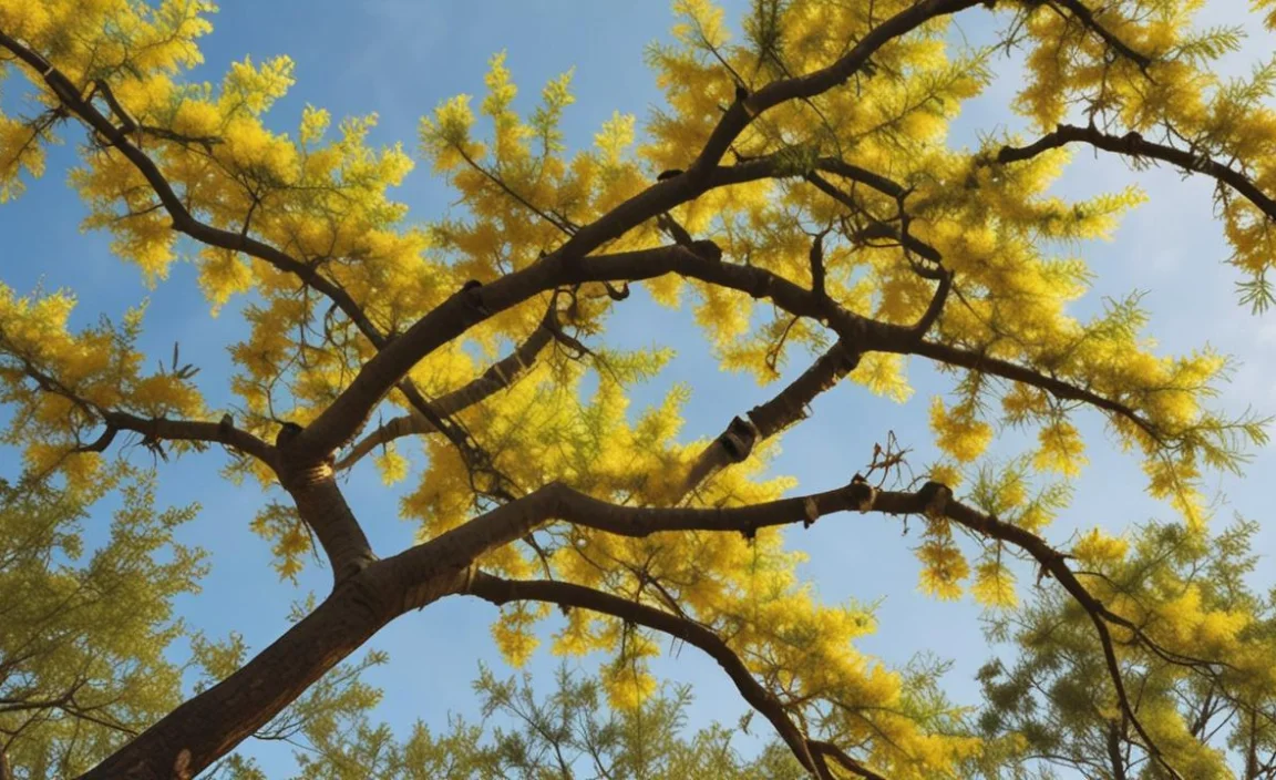 1.Pruning Back Mimosa Trees