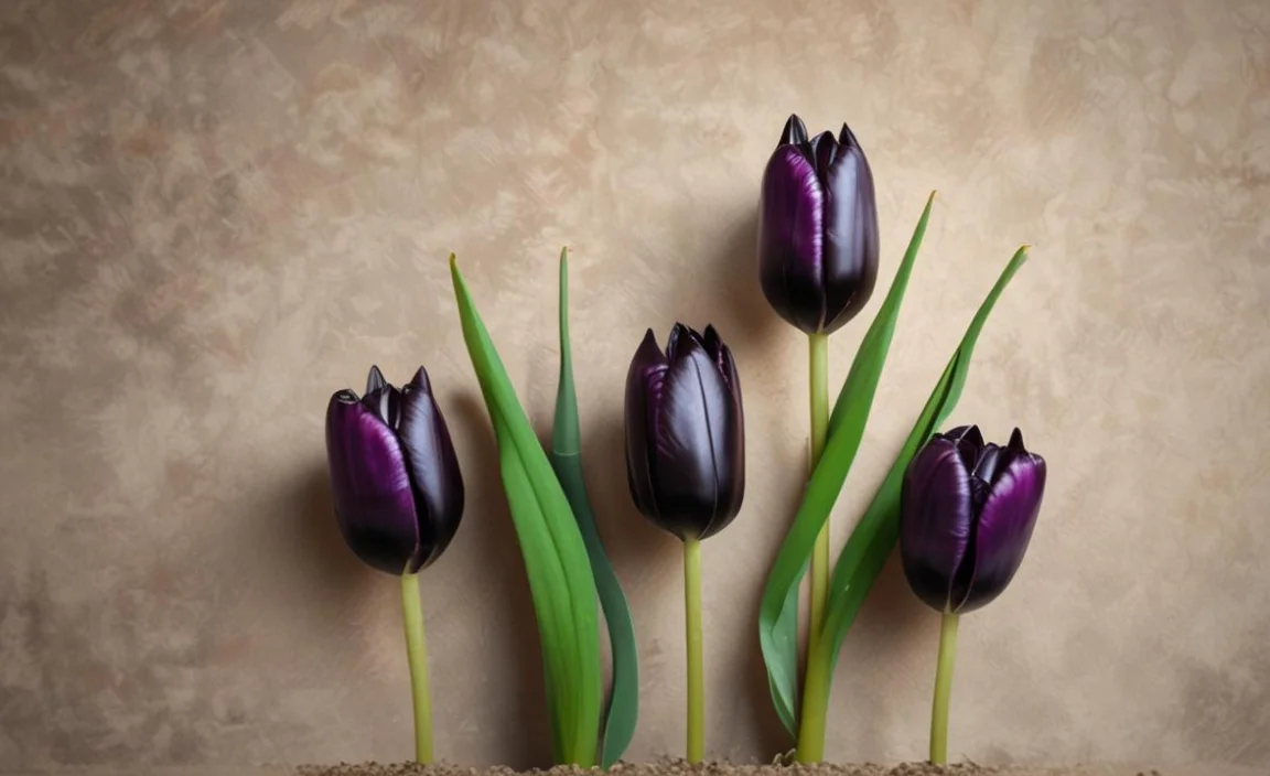 2. How deep and how far apart should I plant black tulip bulbs?