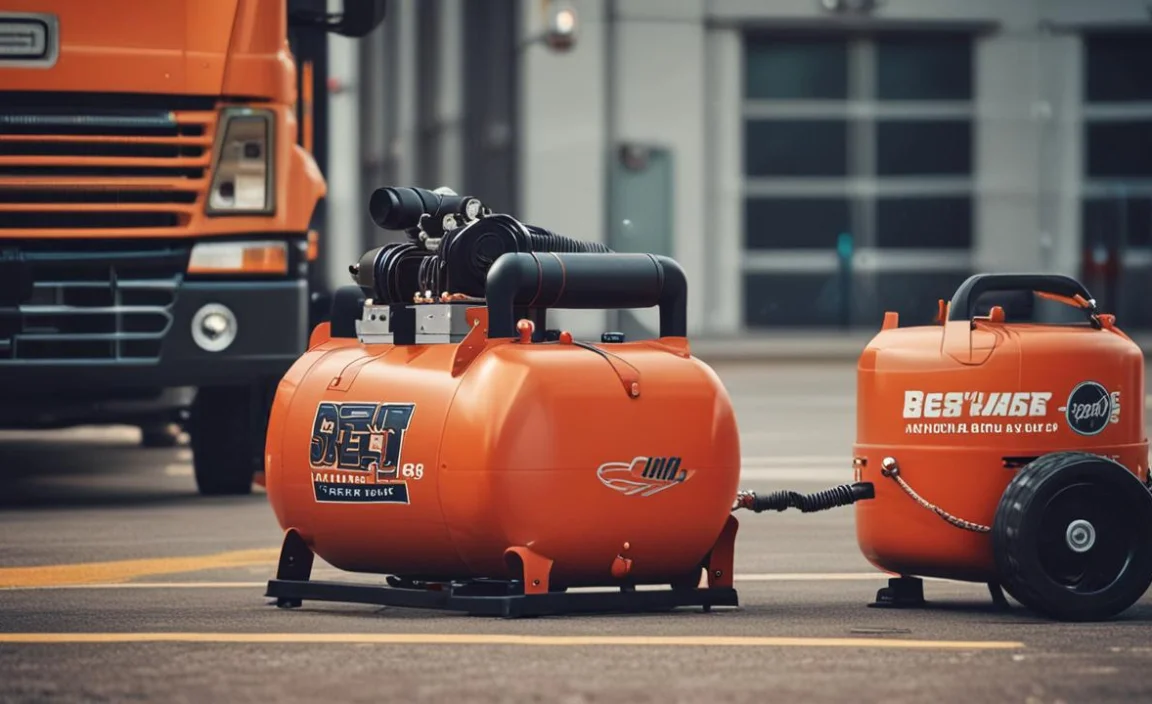 2. The Powerful Portable 110V/120V Option: DeWalt DXCM251 Professional Stationary Air Compressor