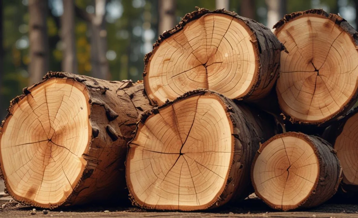 2.Cut The Tree Trunk In Half With An Axe