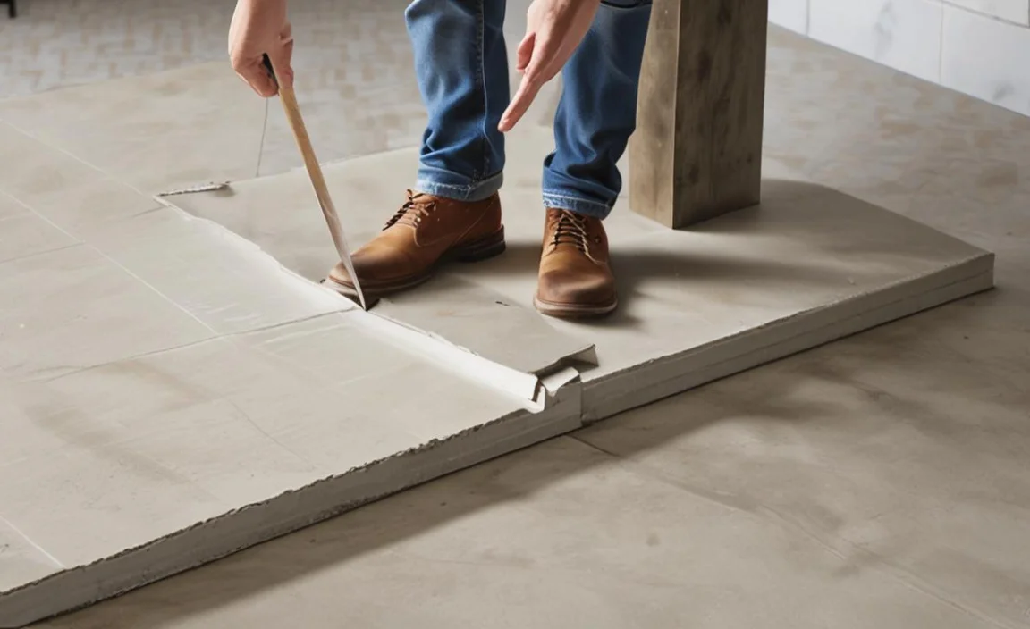 2.Prepare The Concrete Slab And Threshold For Installation