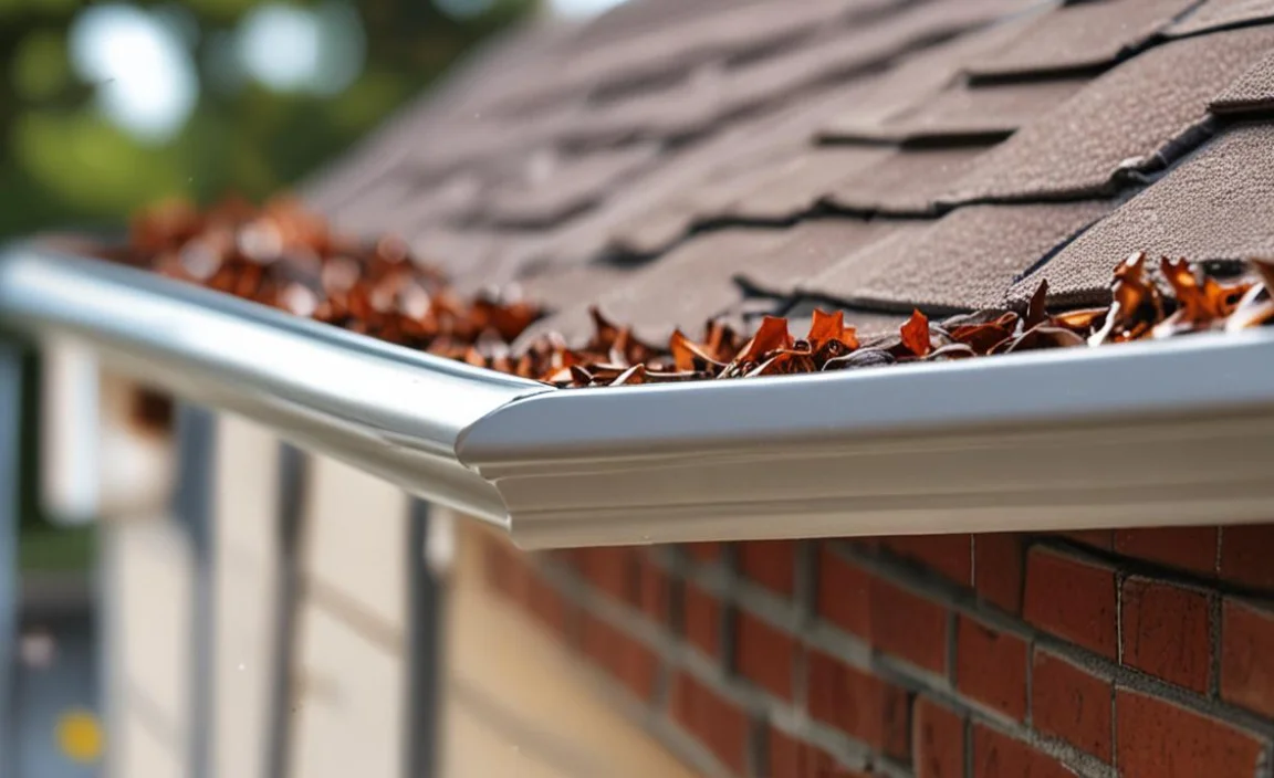 3. Cleaning Gutters With A Scoop