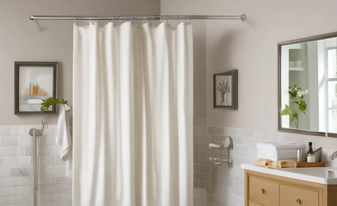 3. Installing A Tension Shower Curtain Rod