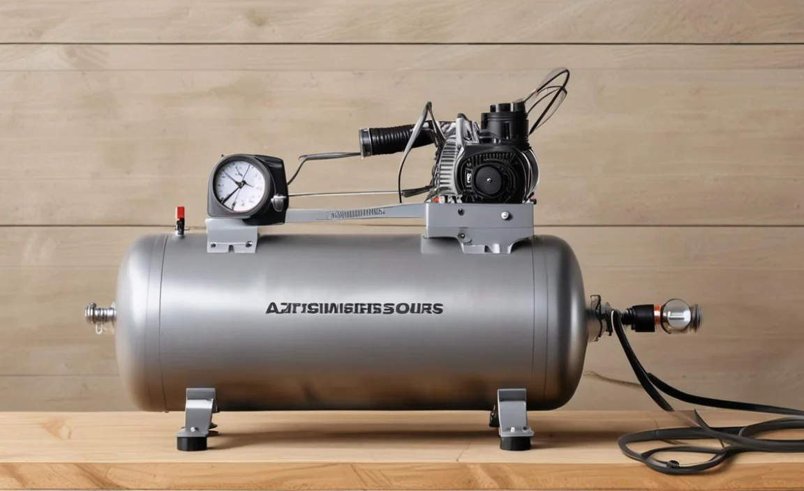 3.Using The Air Compressor To Sand Wood