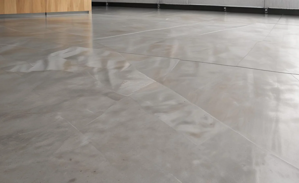 4. Level The Concrete Slab Using A Self-Leveling Compound