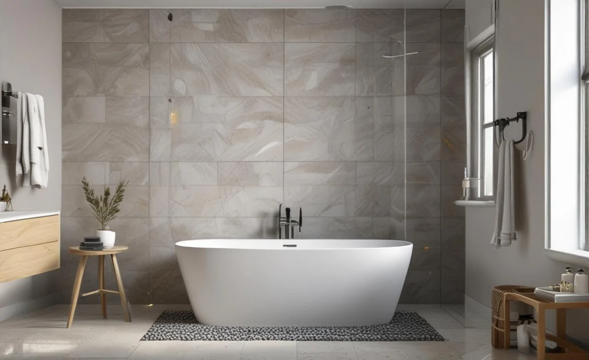 4.Mixing The Pebble Tile Adhesive