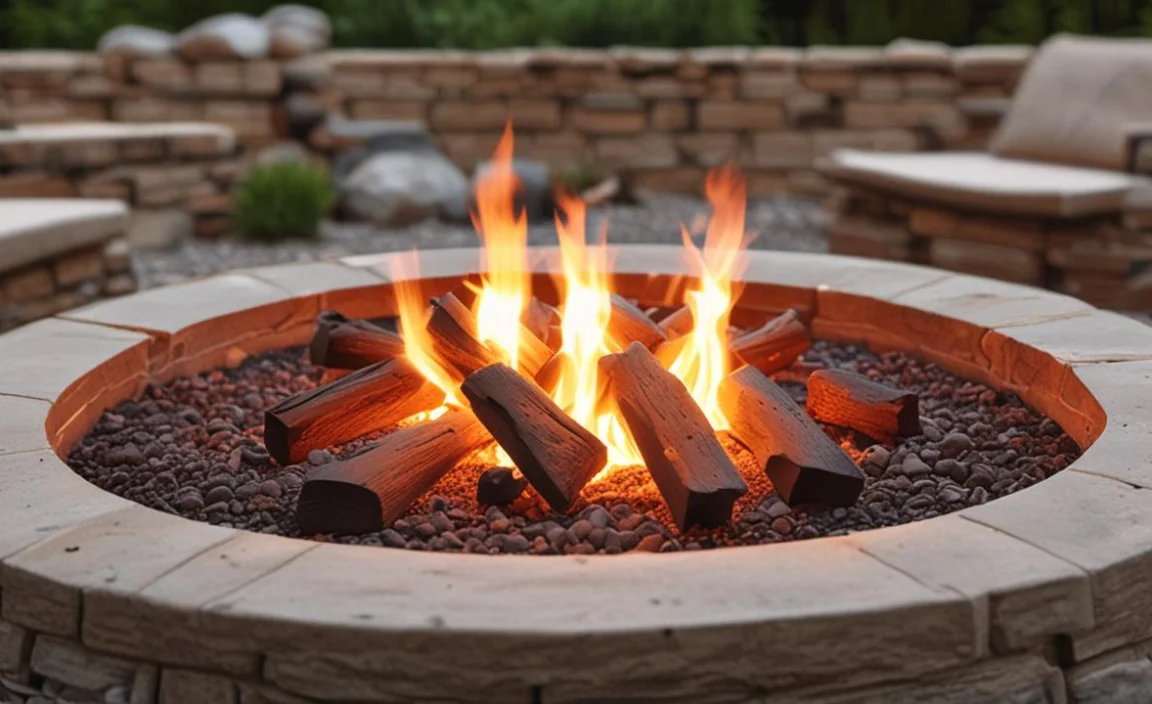 5. DIY Fire Pit With Pavers Or Natural Stone