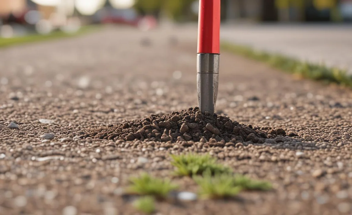 5.Use A Digging Tool To Loosen The Post