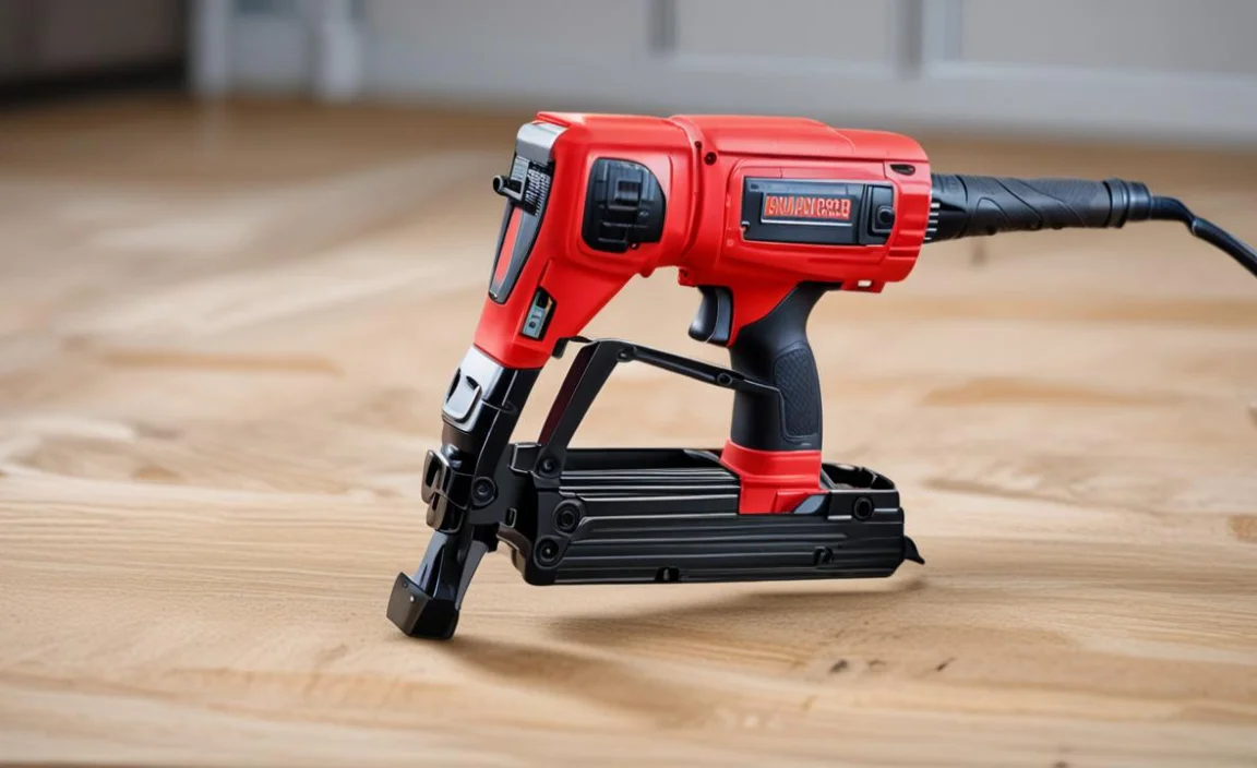 6. Central Pneumatic 18 Gauge 2-In-1 Air Nailer/Stapler