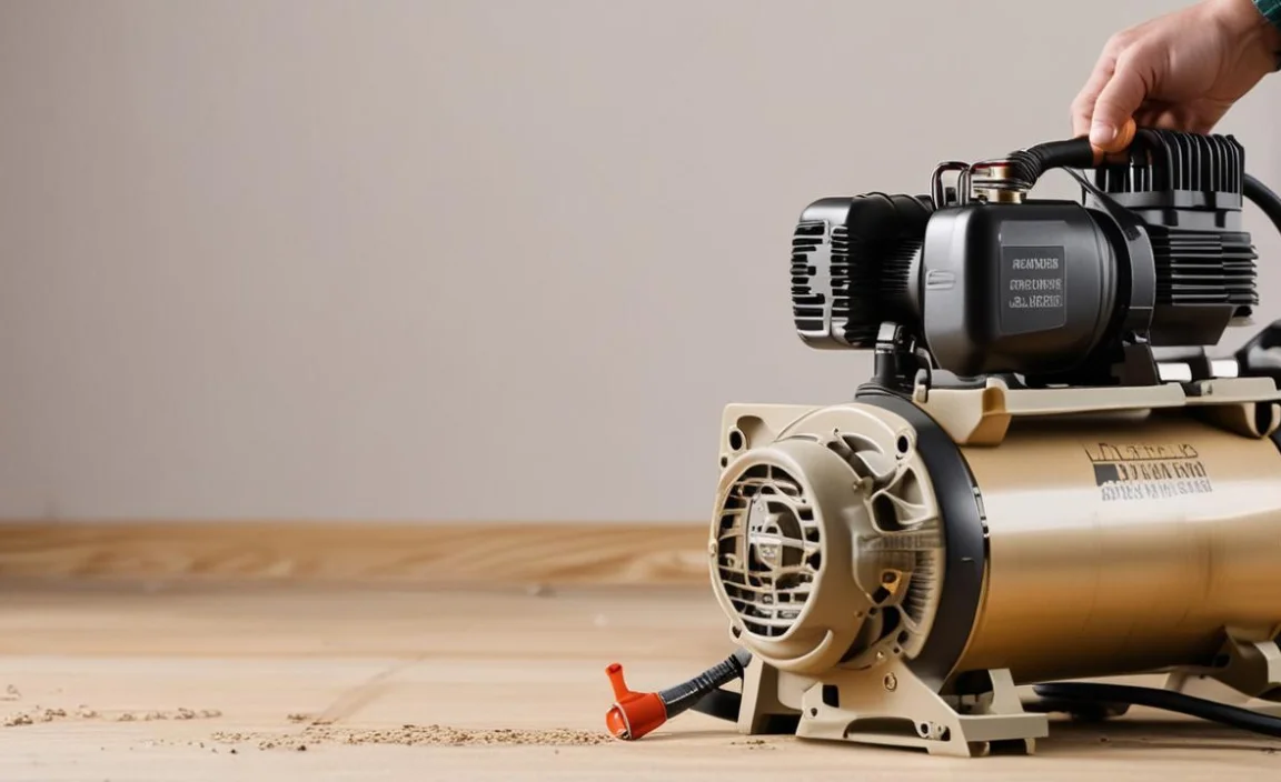 6.Sanding With An Air Compressor