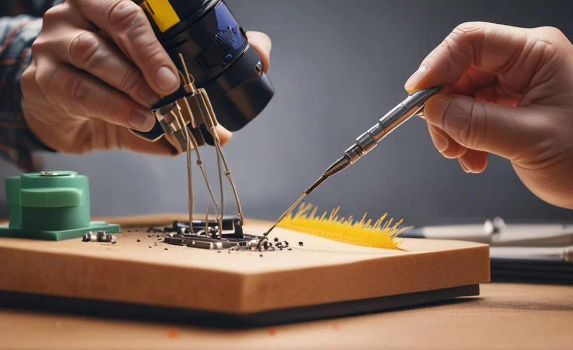 9.Clean The Soldering Iron Tip