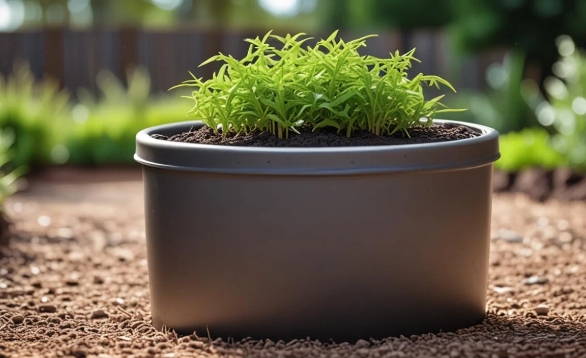 A. Mixing compost with soil