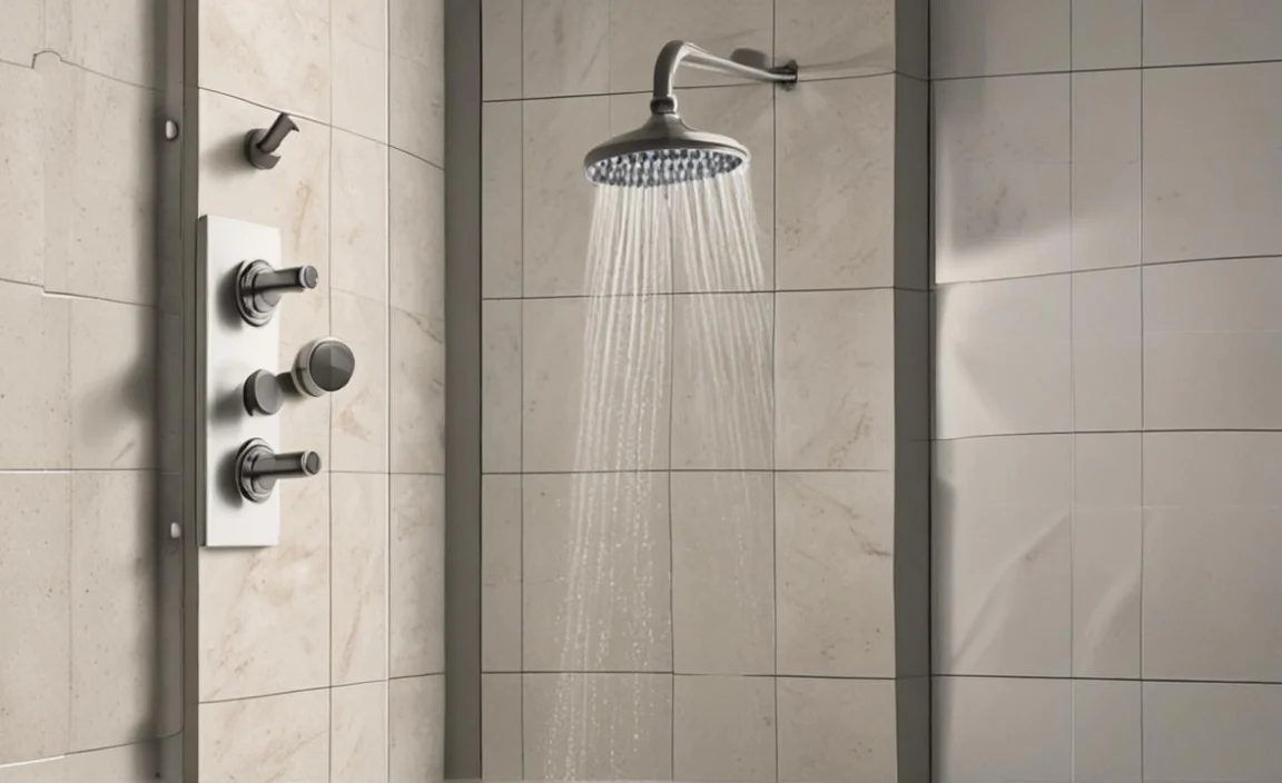 Applying Silicone Caulk To The Shower Faucet