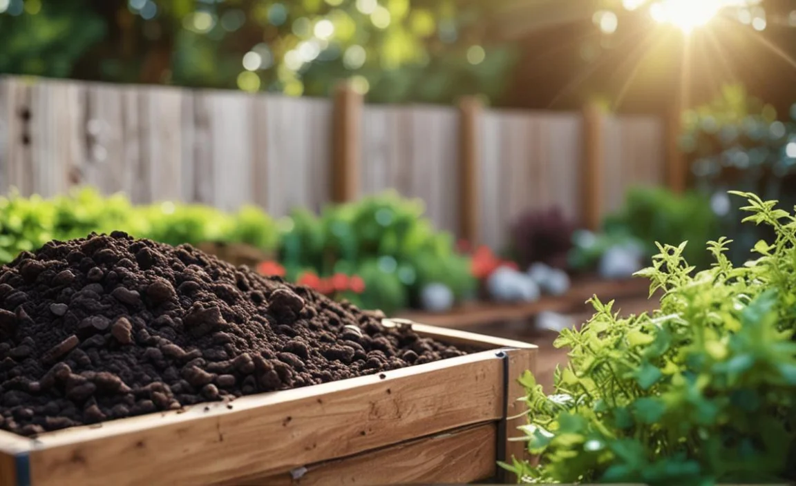 B. Top-dressing plants with compost
