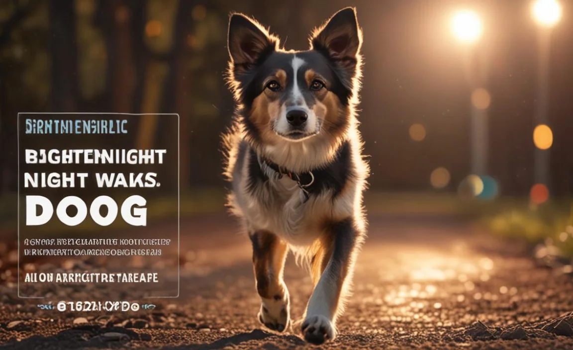 Brighten Night Walks: Dog Night Light For Collars