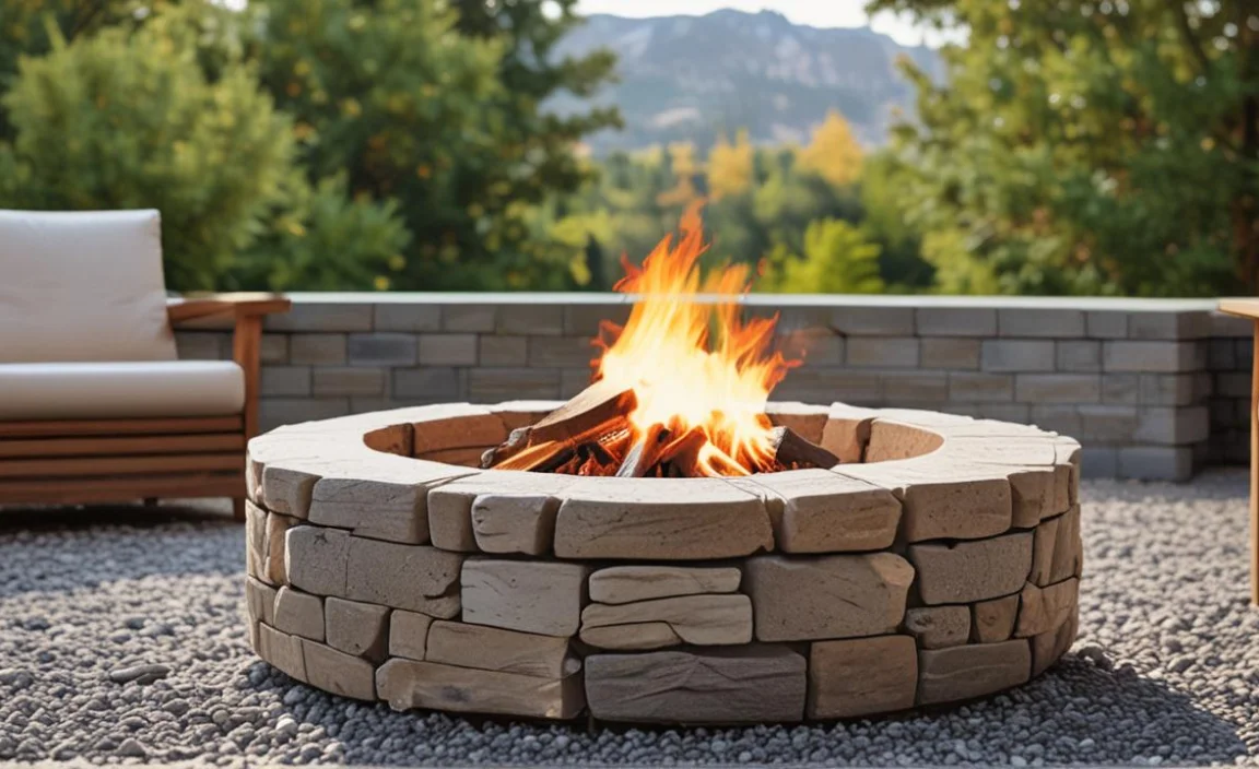 Building Up The Fire Pit