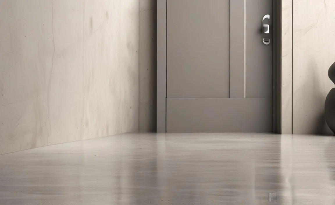 Choosing concrete for a door threshold