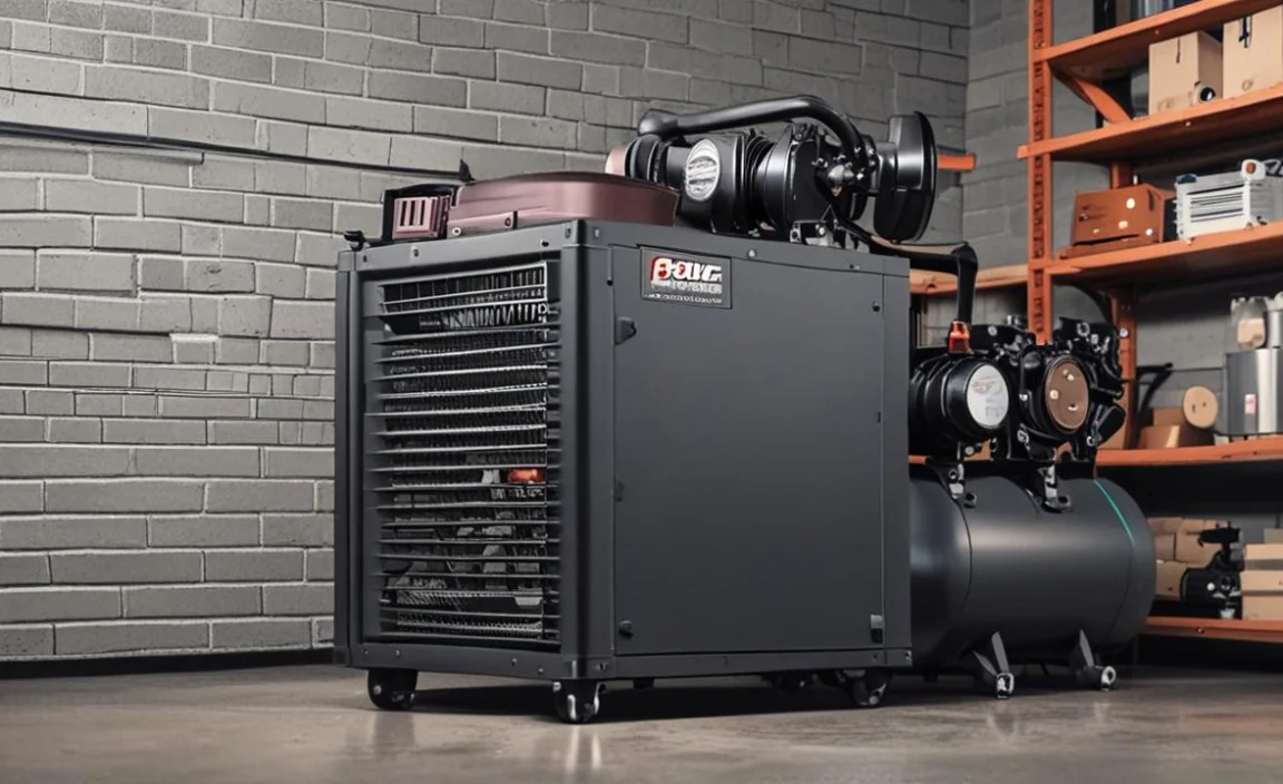 Covering And Securing The Air Compressor