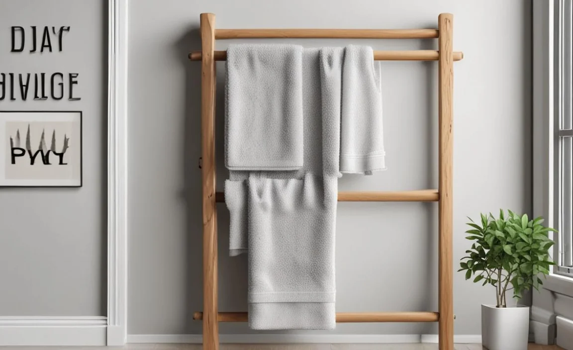 Diy Towel Rack: Create Your Own Stylish Storage Today!