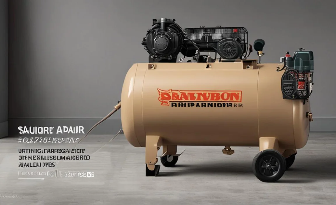 Draining Any Accumulated Water From The Compressor Tank