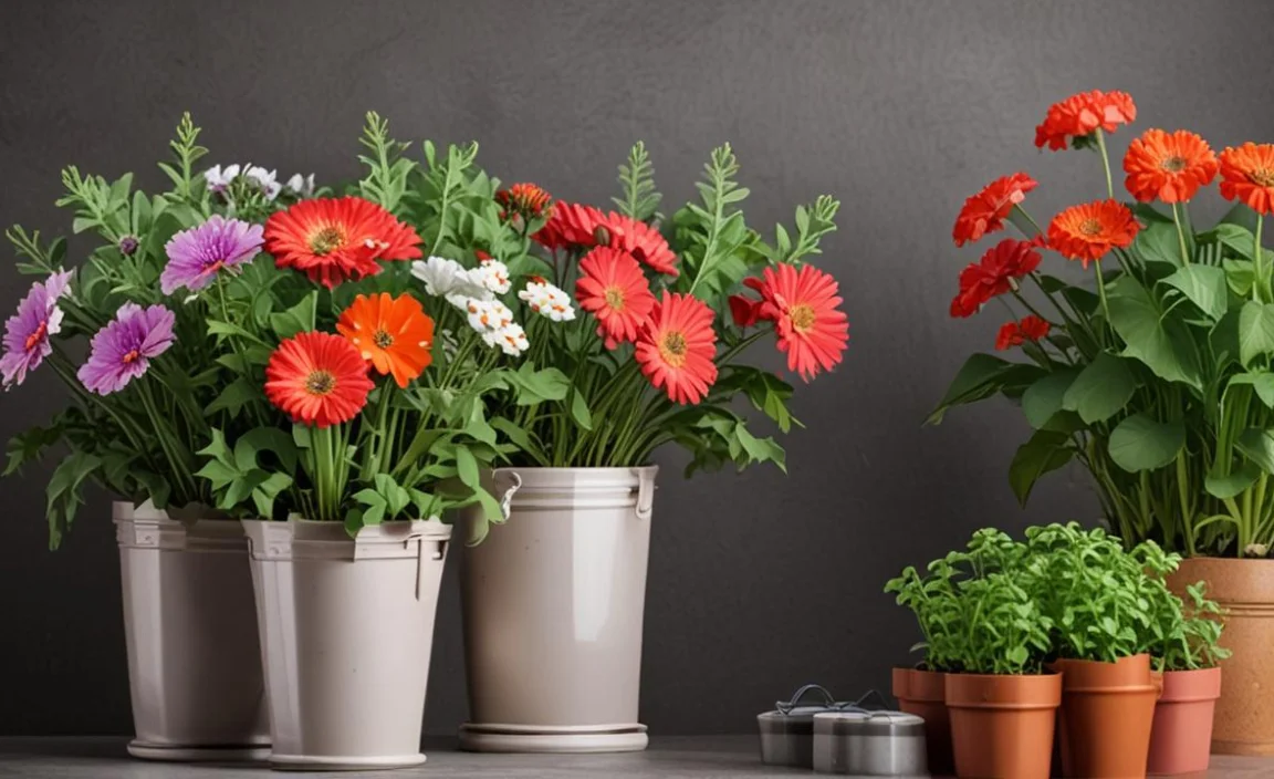 For Pots and Containers: