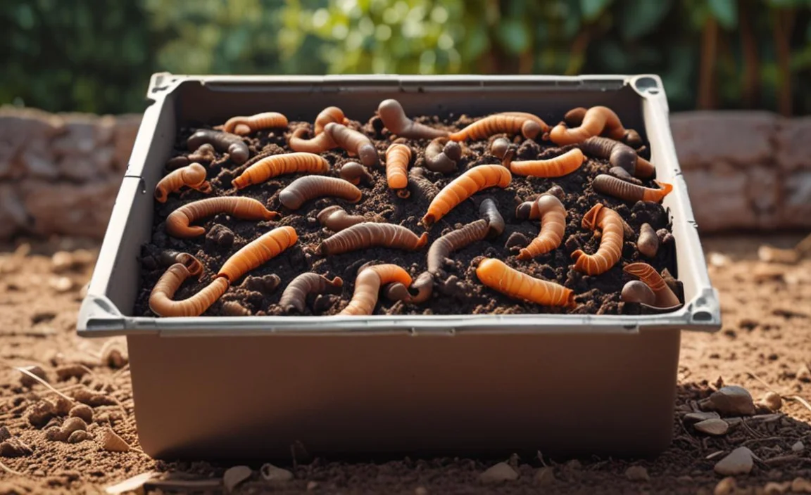 Harvesting Worm Castings