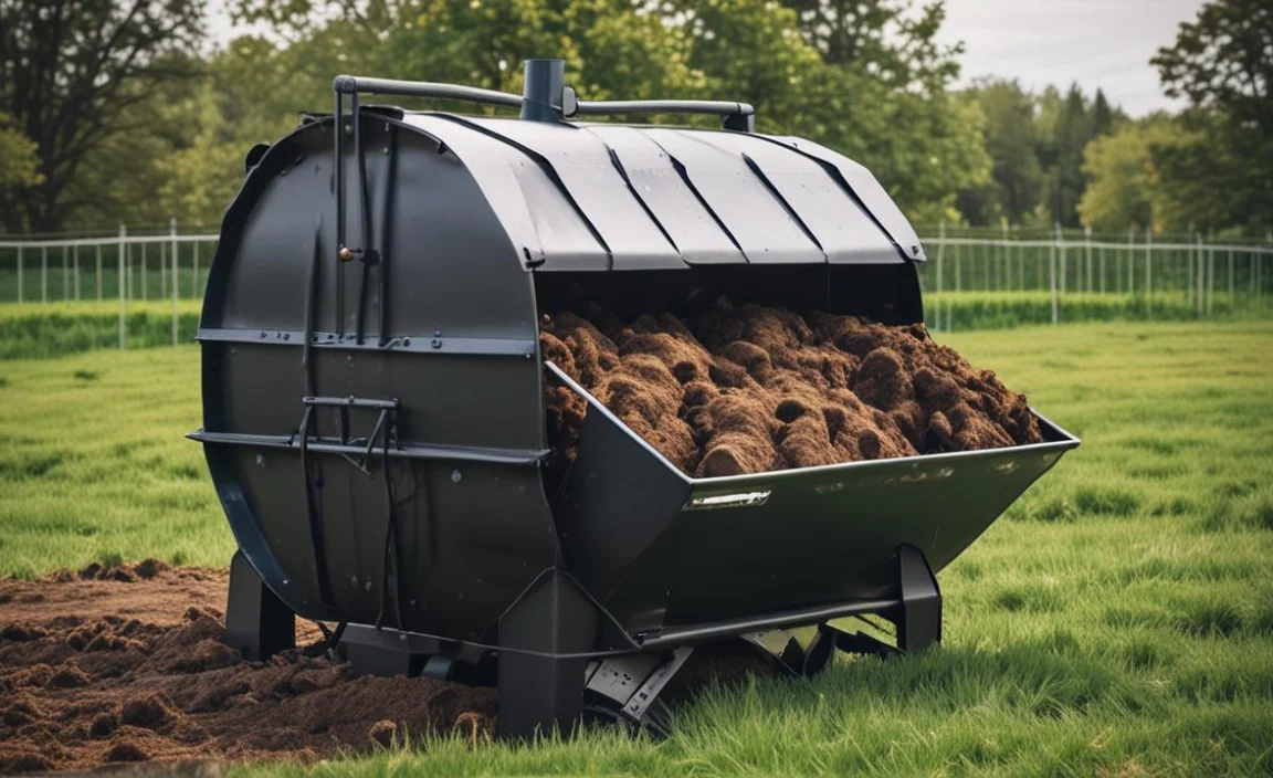 How do I prevent my manure compost pile from smelling bad?