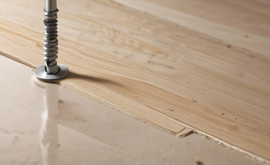 How To Fix Squeaky Floors With Subfloor Screws?