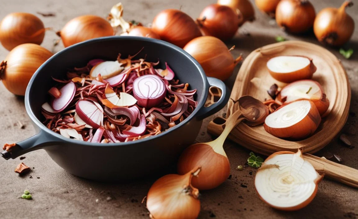 How to Prepare Onion Skins for Compost