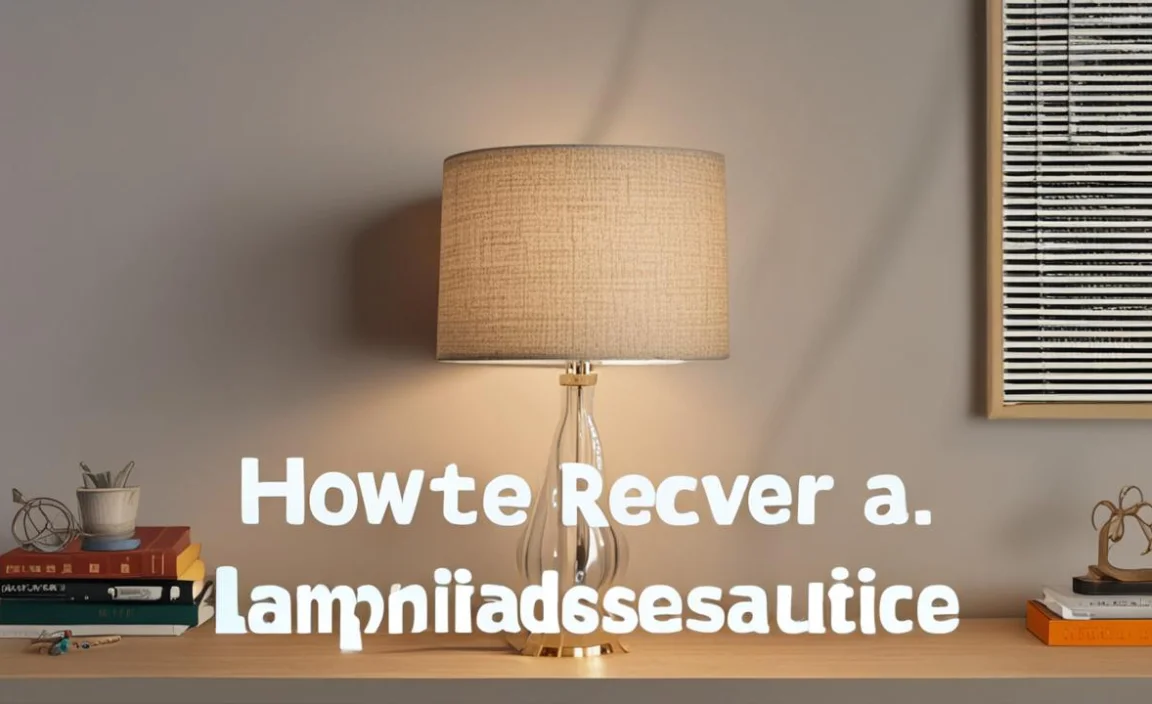 How To Recover A Lampshade: Easy Diy Guide