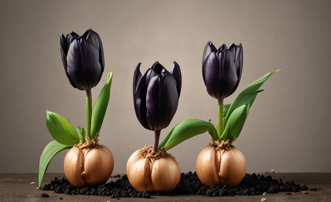 Keeping Black Tulip Bulbs Healthy