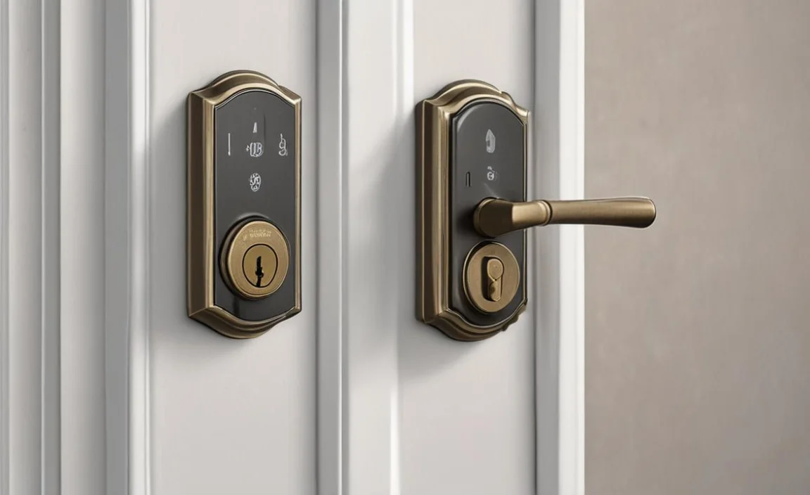Kwikset Tylo Entry Door Knob with Lock and Key, Secure Keyed Handle Exterior, Front Entrance and Bedroom, Satin Nickel, Pick Resistant SmartKey Rekey Security and Microban