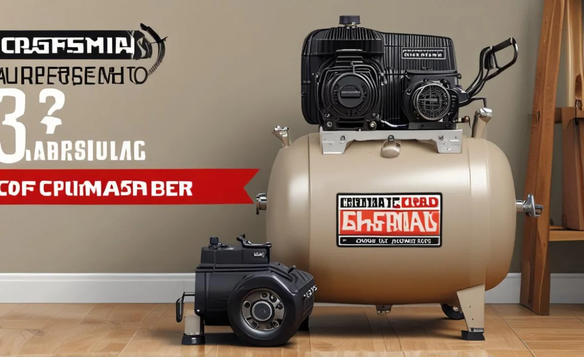 Maintaining Your Craftsman Air Compressor 33- Gallon 6hp