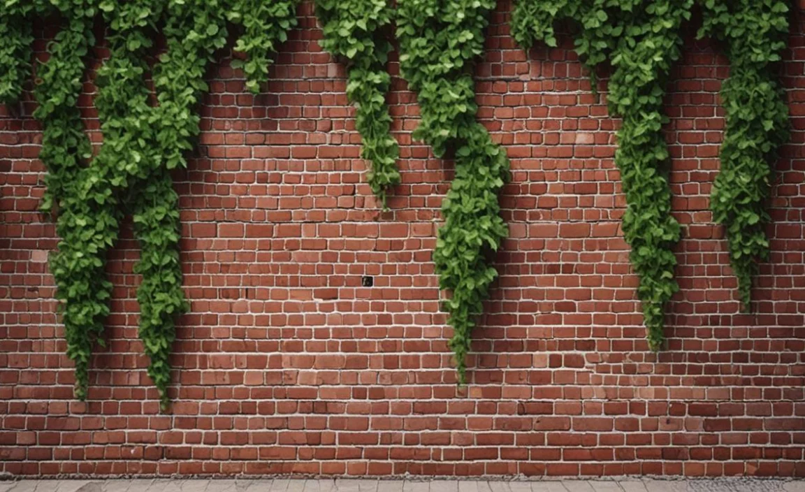 Maintenance And Care Of Vines On A Brick Wall